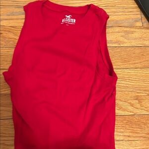 Hollister Red Sleeveless Top